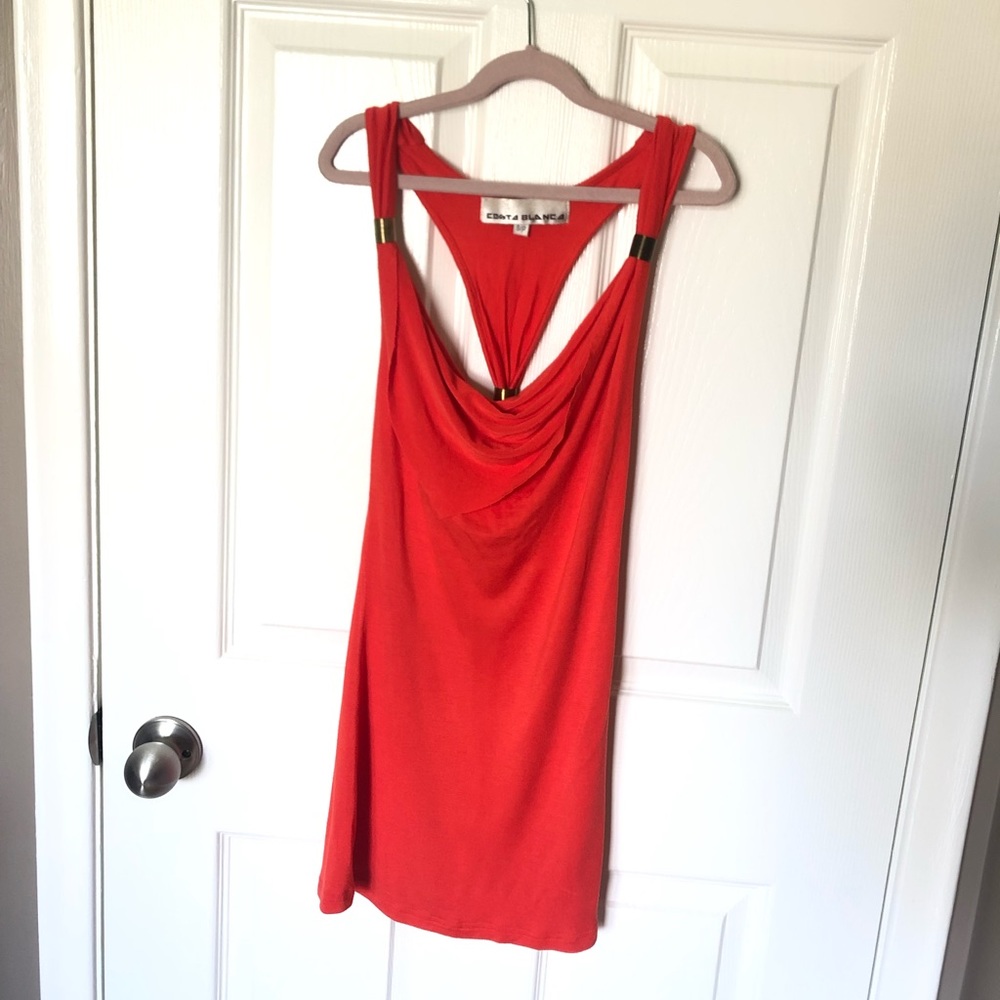 2/$15🌟 Costa Blanca Orange Tank Top
